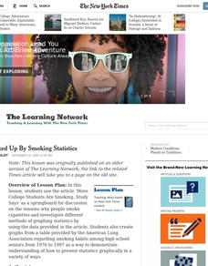 All Choked Up By Smoking Statistics Lesson Plan All Choked Up By Smoking Statistics Lesson Plan