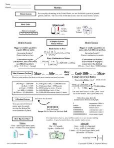 Metrics Worksheet Metrics Worksheet