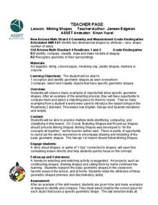 Mining Shapes Lesson Plan Mining Shapes Lesson Plan