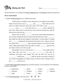 Mining the Web Worksheet Mining the Web Worksheet
