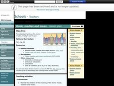 Mode, Median, and Mean Lesson Plan Mode, Median, and Mean Lesson Plan