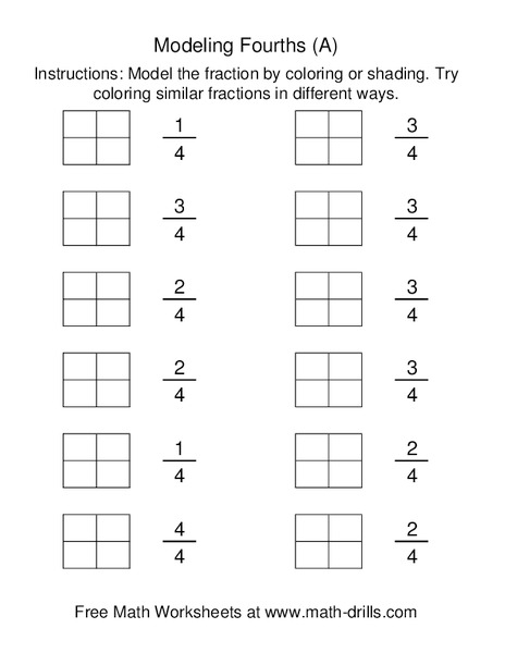 Modeling Fourths (A) Worksheet Modeling Fourths (A) Worksheet