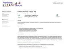 Modeling Population Growth Lesson Plan Modeling Population Growth Lesson Plan