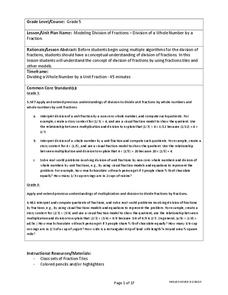 Modeling Division of Fractions Lesson Plan Modeling Division of Fractions Lesson Plan