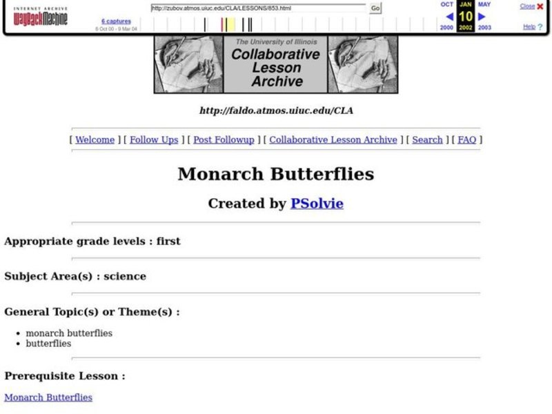 Monarch Butterflies Lesson Plan Monarch Butterflies Lesson Plan