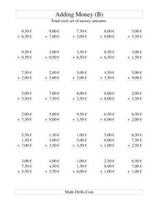 Money Addition (B) Lesson Plan Money Addition (B) Lesson Plan