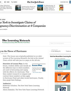 Counting on the Havoc of Hurricanes Lesson Plan Counting on the Havoc of Hurricanes Lesson Plan