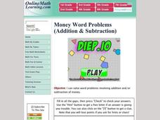Money Word Problems Interactive Money Word Problems Interactive
