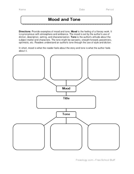 Mood and Tone Organizer Mood and Tone Organizer