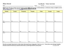 Moon Journal Worksheet Moon Journal Worksheet
