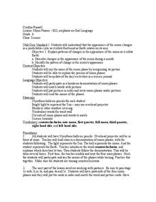 Moon Phases Lesson Plan Moon Phases Lesson Plan