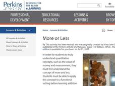 More or Less Lesson Plan More or Less Lesson Plan
