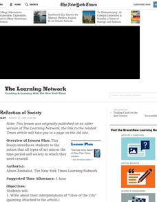 Art as a Reflection of Society Lesson Plan Art as a Reflection of Society Lesson Plan