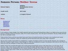 Mother Teresa Lesson Plan Mother Teresa Lesson Plan