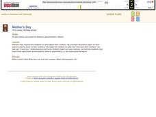 Mother's Day Lesson Plan Mother's Day Lesson Plan