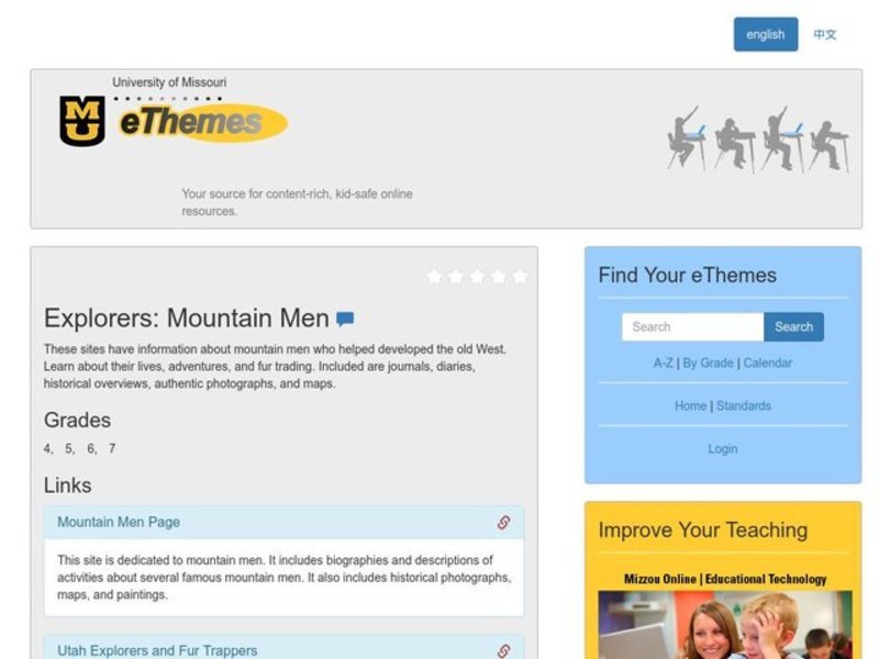 Mountain Men Lesson Plan Mountain Men Lesson Plan