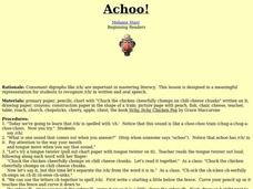 Achoo! Lesson Plan Achoo! Lesson Plan