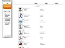 Actions Worksheet Actions Worksheet