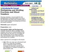 Multiplying and Dividing Fractions and Mixed Numbers Lesson Plan Multiplying and Dividing Fractions and Mixed Numbers Lesson Plan