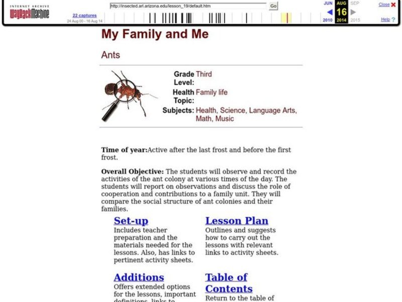 My Family and Me Lesson Plan My Family and Me Lesson Plan