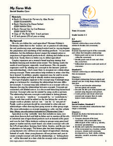 My Farm Web Lesson Plan My Farm Web Lesson Plan
