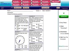My Test Book: Telling Time Worksheet My Test Book: Telling Time Worksheet