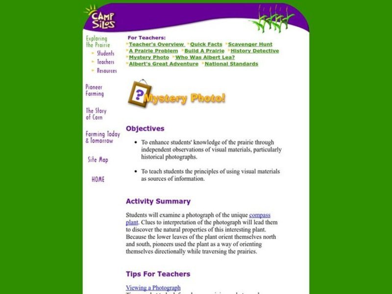 Mystery Photo! Lesson Plan Mystery Photo! Lesson Plan