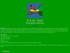 N is for Nest Lesson Plan N is for Nest Lesson Plan