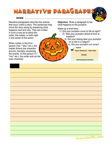 Narrative Paragraphs Lesson Plan Narrative Paragraphs Lesson Plan