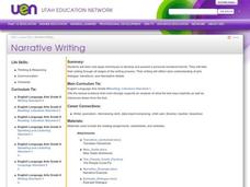 Narrative Writing Lesson Plan Narrative Writing Lesson Plan