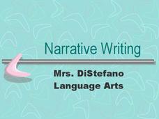 Narrative Writing PPT Narrative Writing PPT