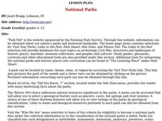 National Parks Lesson Plan National Parks Lesson Plan