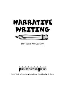 Narrative Writing Activity Narrative Writing Activity