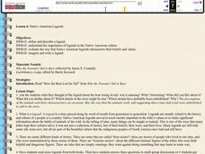 Native American Legends Lesson Plan Native American Legends Lesson Plan