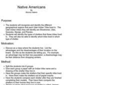 Native Americans Lesson Plan Native Americans Lesson Plan