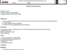 Native Americans Lesson Plan Native Americans Lesson Plan