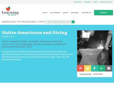 Native Americans and Giving Lesson Plan Native Americans and Giving Lesson Plan