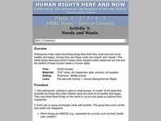 Needs And Wants Lesson Plan Needs And Wants Lesson Plan