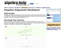 Negative Exponents Worksheet Worksheet Negative Exponents Worksheet Worksheet