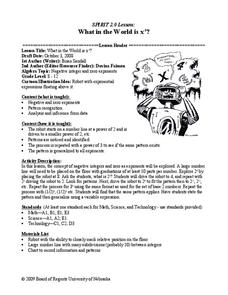 Negative Exponents Lesson Plan Negative Exponents Lesson Plan