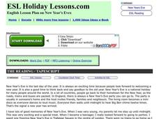New Year's Eve Worksheet New Year's Eve Worksheet