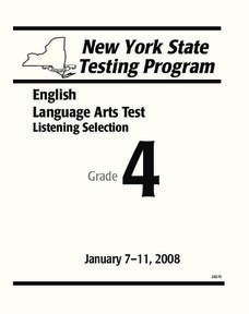 New York State Language Arts Test Grade 4 Worksheet New York State Language Arts Test Grade 4 Worksheet