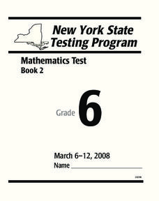 New York State Testing Program-Grade 6 Worksheet New York State Testing Program-Grade 6 Worksheet