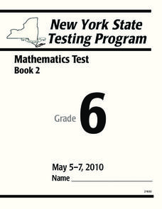 New York State Testing Program-Grade 6 Worksheet New York State Testing Program-Grade 6 Worksheet