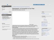 Newspapers: A Connection to Our Past Lesson Plan Newspapers: A Connection to Our Past Lesson Plan