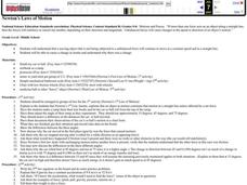 Newton's Laws of Motion Lesson Plan Newton's Laws of Motion Lesson Plan