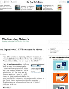 Solutions or Impossibilities? HIV Prevention for African Children Lesson Plan Solutions or Impossibilities? HIV Prevention for African Children Lesson Plan