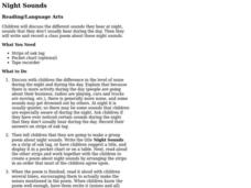 Night Sounds Lesson Plan Night Sounds Lesson Plan