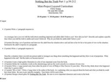Nothing But the Truth Lesson Plan Nothing But the Truth Lesson Plan
