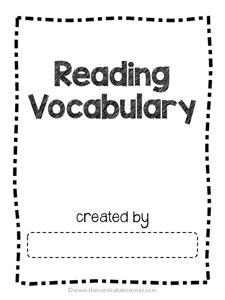 Academic Reading Vocabulary Organizer Academic Reading Vocabulary Organizer